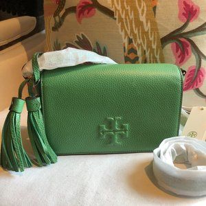 🌷 NEW Tory Burch Green THEA Mini Crossbody Bag